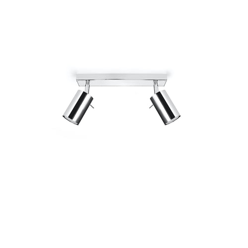 Sollux Lighting Plafondlamp RING 2 chroom - 30x6x16cm