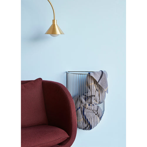 Hübsch vloerlamp Pipe - glas/ijzer/marmer - 60xh168cm, e27 - vtwonen shop