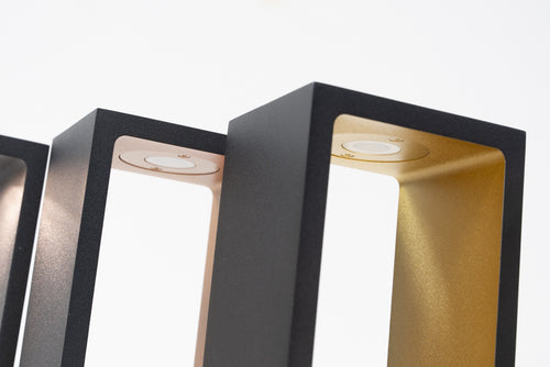 Artdelight tafellamp Corridor - 1 lichts - 8  x 18   cm - zwart goud