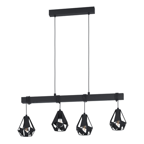 EGLO hanglamp Townshend 7 - e27 - zwart - vtwonen shop