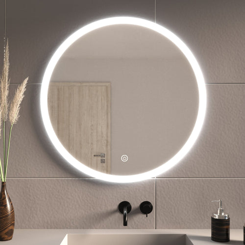 LOMAZOO badkamerspiegel Vegas Premium - met LED verlichting & anti condens - rond - 70 cm