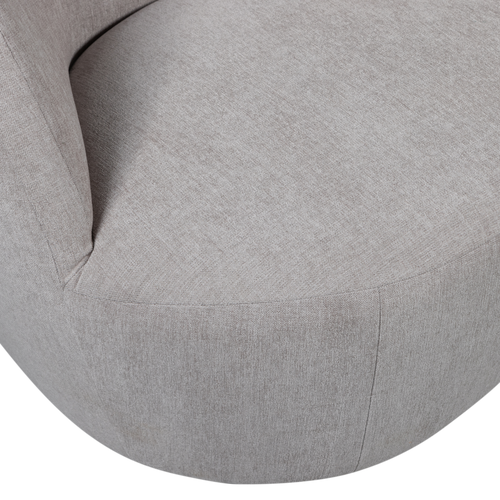 vtwonen draaibare fauteuil Turn - Velvet - Naturel - 78x82x87 - vtwonen shop