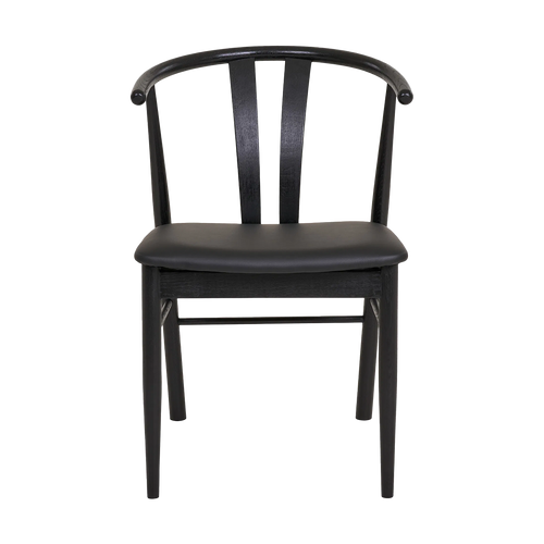 Artichok Jonna Eetkamerstoel Zwart - Zwart Onderstel - vtwonen shop