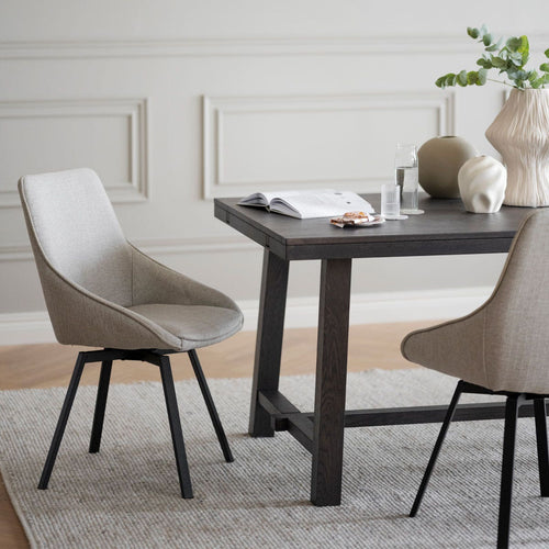 Rowico Home Alison Draaibare Eetkamerstoel Beige - Stof