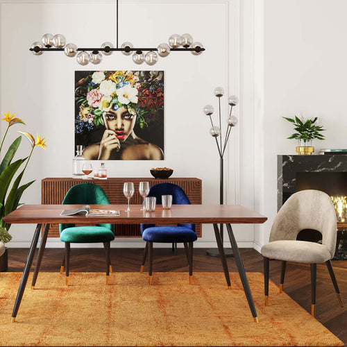 Kare Design Stoel Iris fluweel blauw - vtwonen shop