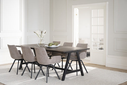 Rowico Home Norwell Draaibare Eetkamerstoel Beige - Set Van 2 - vtwonen shop