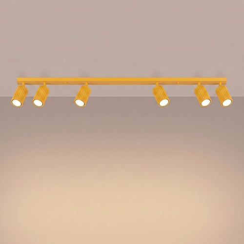 Sollux Lighting Plafondlamp KARBON 6L geel - 117x6,5x16,5cm