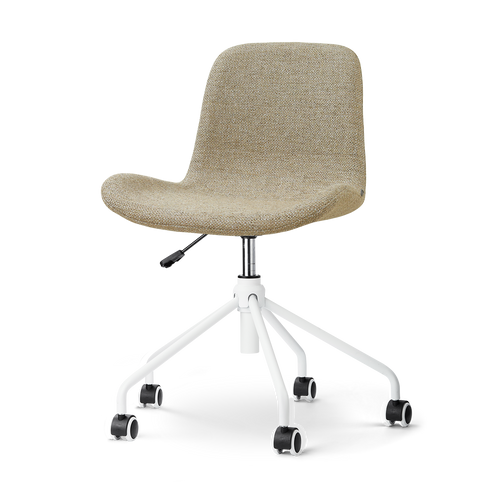 Nolon Nout-Fé bureaustoel taupe melange - wit onderstel