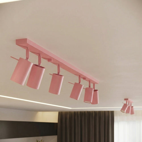 Sollux Lighting Plafondlamp RING 2 roze - 30x6x16cm