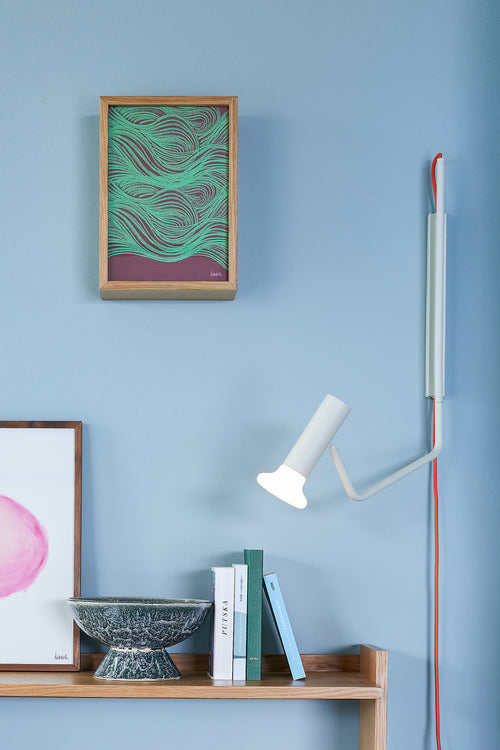 Hübsch wandlamp Wally - glas/ijzer - 45x10xh58cm, g9