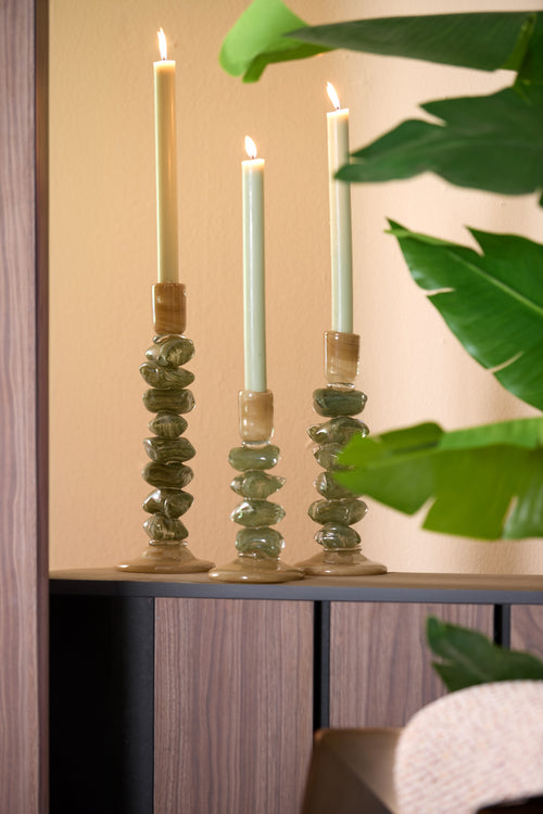 Light & Living kandelaar ESTINA - Ø11.5x35 cm - bruin