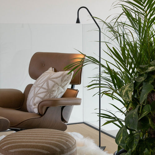 Atmooz vloerlamp Hilton - zwart - 25 x 12 x H 122 cm - geïntegreerde led