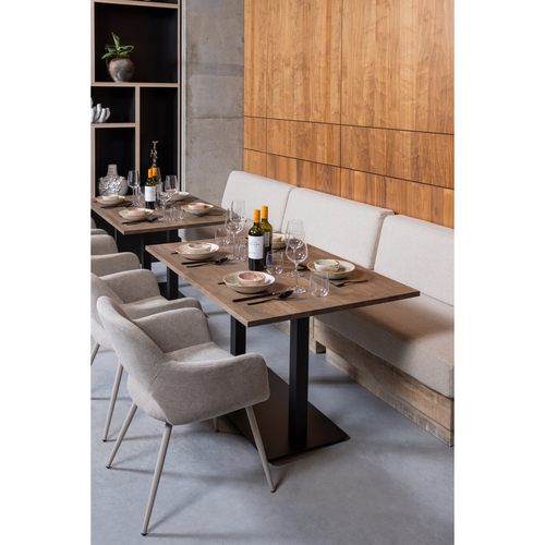 WOOOD muurbankje incl. kussens Balk - Hout - Naturel - 87x107x66 - vtwonen shop