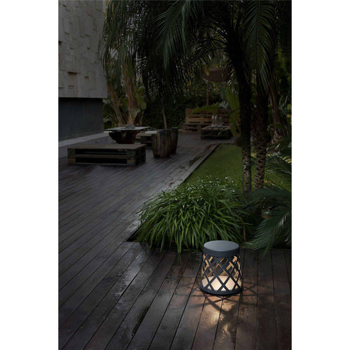 Faro Shadow - LED Buitenlamp Sokkel Donkergrijs IP65