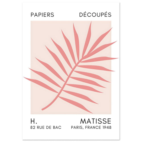 Artfulprints  Matisse – Floral reef taupe   poster A4 21x29.7 cm - vtwonen shop