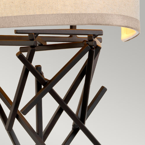 Taiko 2 Lichts Wandlamp Olde Brons