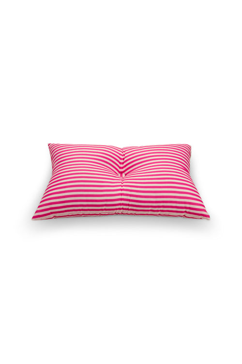 vtwonen - Sierkussens - Gestreept - Set van 2 - Donkerroze - 35x55cm