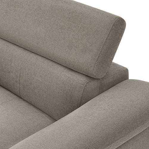 Furnhouse chaise longue bank rechts Betis - Taupe - Stof - 95x290x90