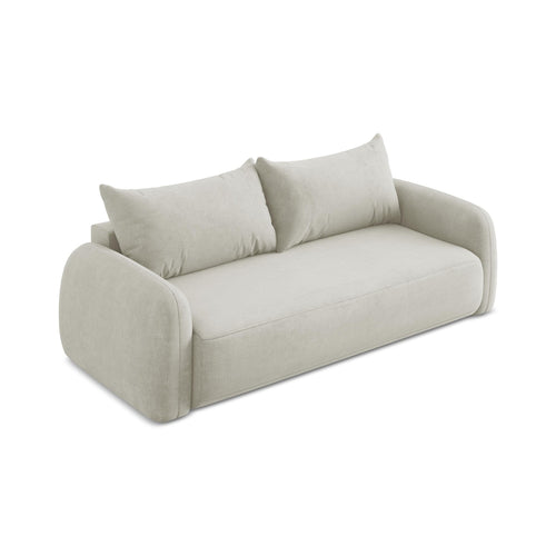 LaMiaSofa 3-zits slaapbank Amalfi - chenille stof - parel - 250x112x90