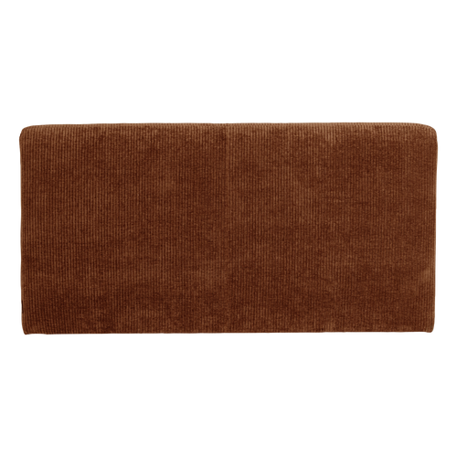 WOOOD eetbank 164 cm rugleuning Mojo Base - Rib - Roestbruin - 83x164x76