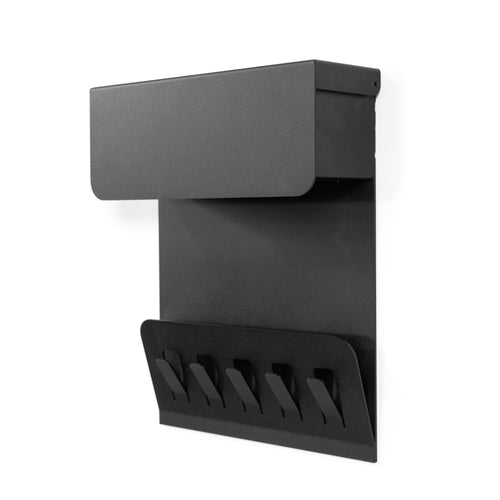 Spinder Design Kapstok Keeper - Zwart - 5 haken - opbergvak - vtwonen shop