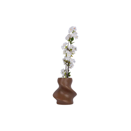 Present Time vaas Paris Twisted - bruin - Ø10cm