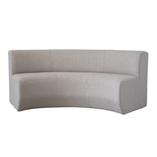 Giga Meubel Eetkamerbank Ivar - Greige Stof Metaal - 210x85x85cm - vtwonen shop