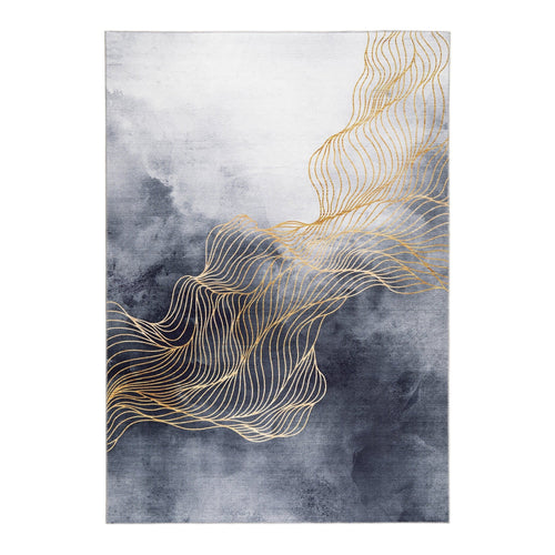 AFK Living vloerkleed Aura - gedrukt - blauw - 120 x 170 cm