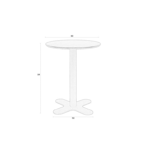 Housecraft Living Sanjay Bistrotafel 80 cm Zwart - vtwonen shop