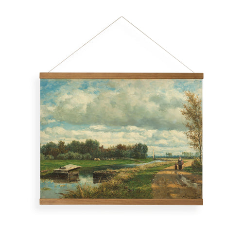Art for the Home Hangende Poster Linnen - Hollands Landschap - 60x80cm - vtwonen shop