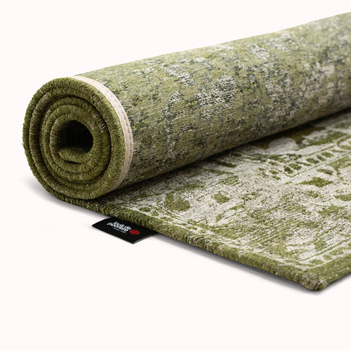 Louis De Poortere vloerkleed Olive Wood - groen - 280x390cm - vtwonen shop