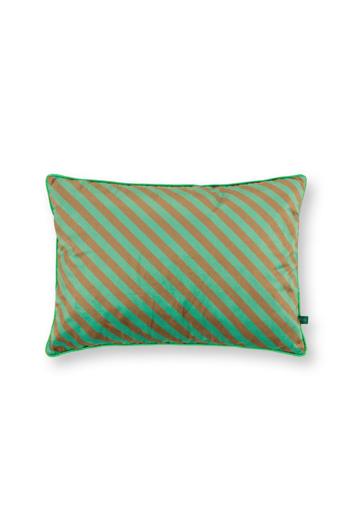 Pip Studio Sierkussen Block Stripes - Groen - 35x50cm - vtwonen shop
