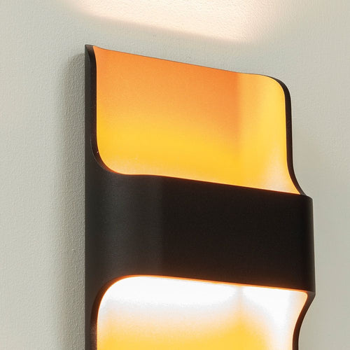 Artdelight Wandlamp Dallas - Zwart/Koper