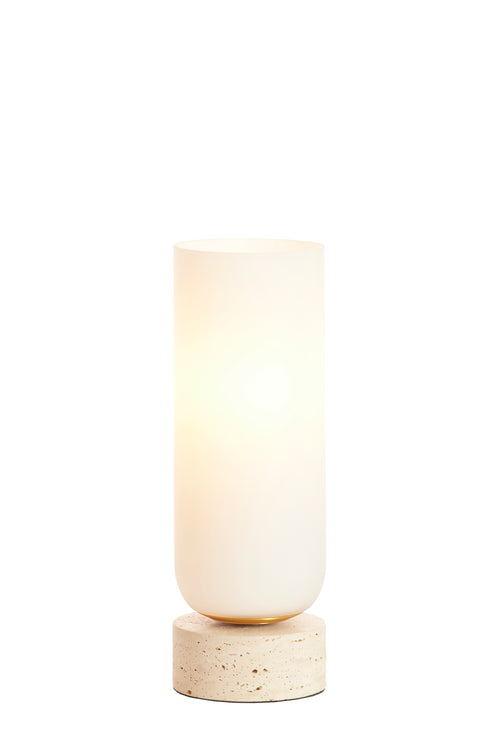 Light & Living tafellamp RYLANO - wit - Ø12x35cm