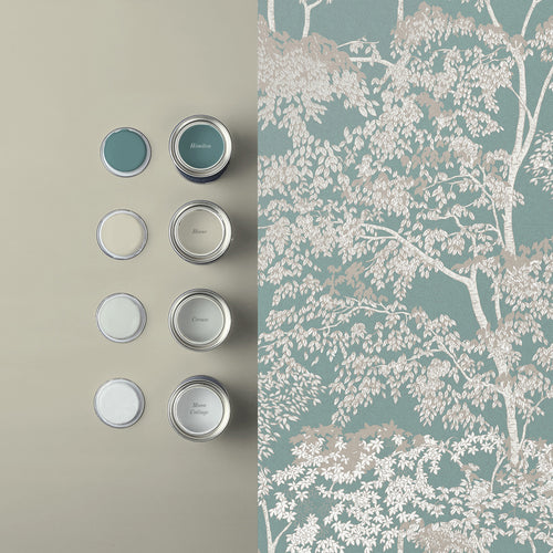 Graham & Brown Vliesbehang - Idyll Tree Duck egg - 10mx52cm - vtwonen shop