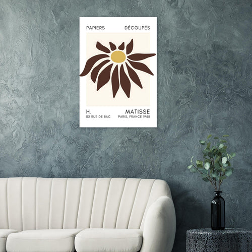 Artfulprints  Matisse – Deep sea dance brown   poster 30x40 cm