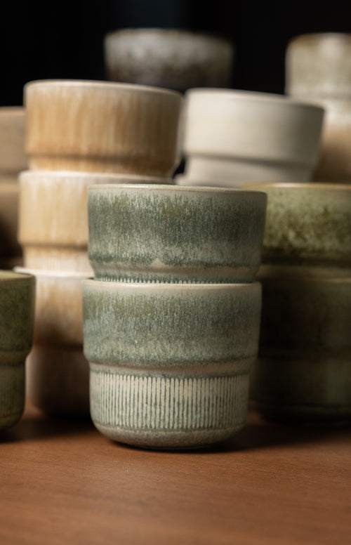 Mimo Homeware koffiekopje Ocean Breeze - 230 ml - set van 2 - vtwonen shop