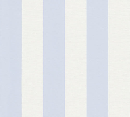 Livingwalls behang strepen blauw en wit - 53 cm x 10.05 m - AS-314024 - vtwonen shop