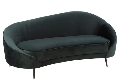 J-Line sofa Elisabeth - textiel/metaal - groen