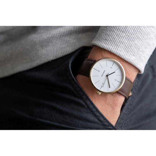 Karlsson horloge Normann - wit - Ø4cm