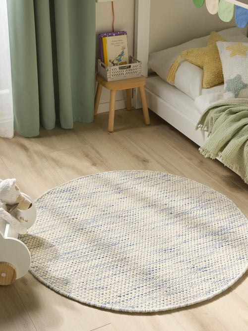 benuta kindervloerkleed Rocky - blauw - ø 100 cm