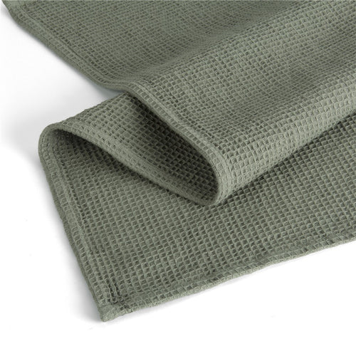 Walra - Keukenset Dry w. Cubes Uni, Stripes & Blocks - 3x 50x70 cm - Legergroen