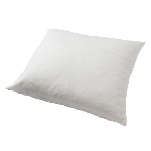 JAMES - Sierkussen 45x45 cm - duurzaam katoen - effen kleur - Snow White - wit