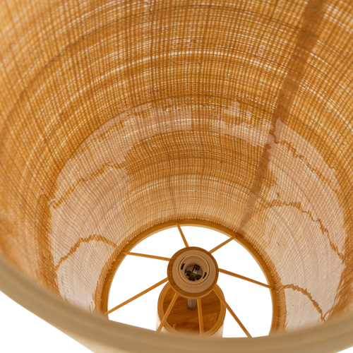 WOOOD vloerlamp Ø 30 cm Syro - Raffia - Naturel - 130x30x30