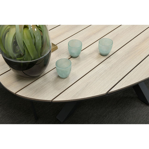 Garden Impressions tuintafel Tulli light teak vironwood - ovaal 280x140 cm - vtwonen shop