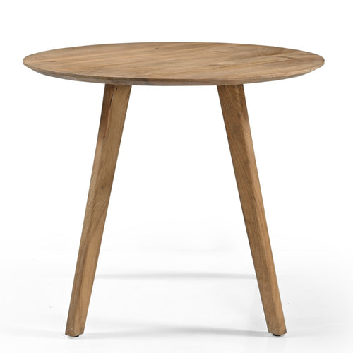 Giga Meubel Eettafel Oslo Rond - Mangohout - Naturel - 90x90x76cm - vtwonen shop