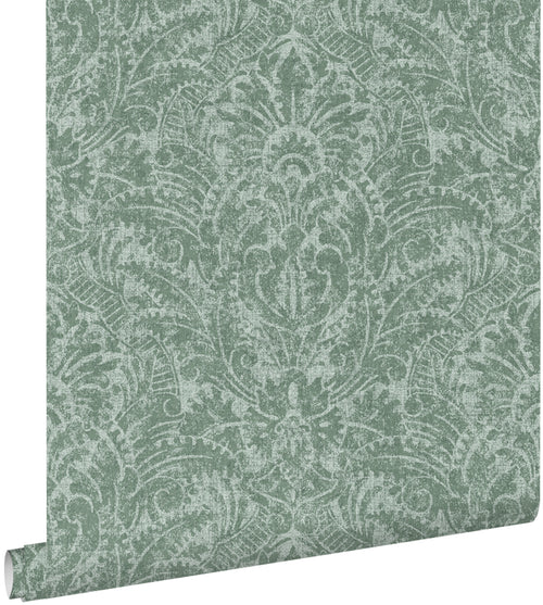 ESTAhome behang ornamenten blauwgroen - 50 x 900 cm - 131614 - vtwonen shop