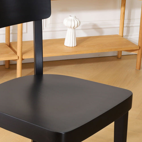 Fameg Fergus Houten Eetkamerstoel Zwart - vtwonen shop