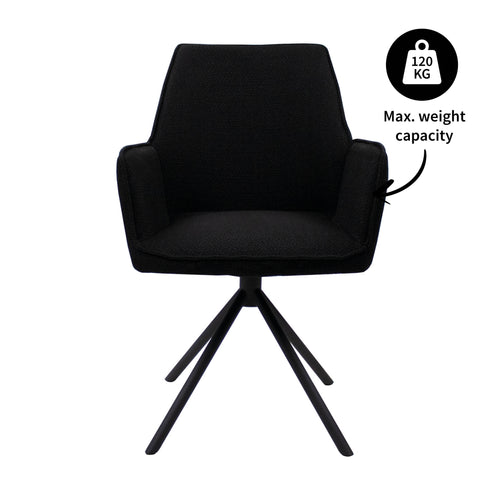 Kick draaistoel Alex - Zwart - vtwonen shop