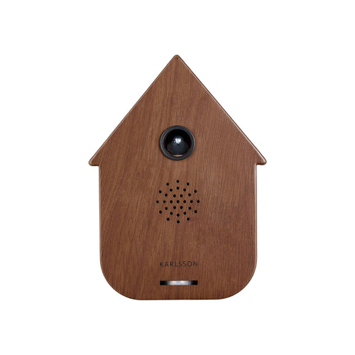 Karlsson tafelklok Modern Cuckoo - bruin - Ø12cm